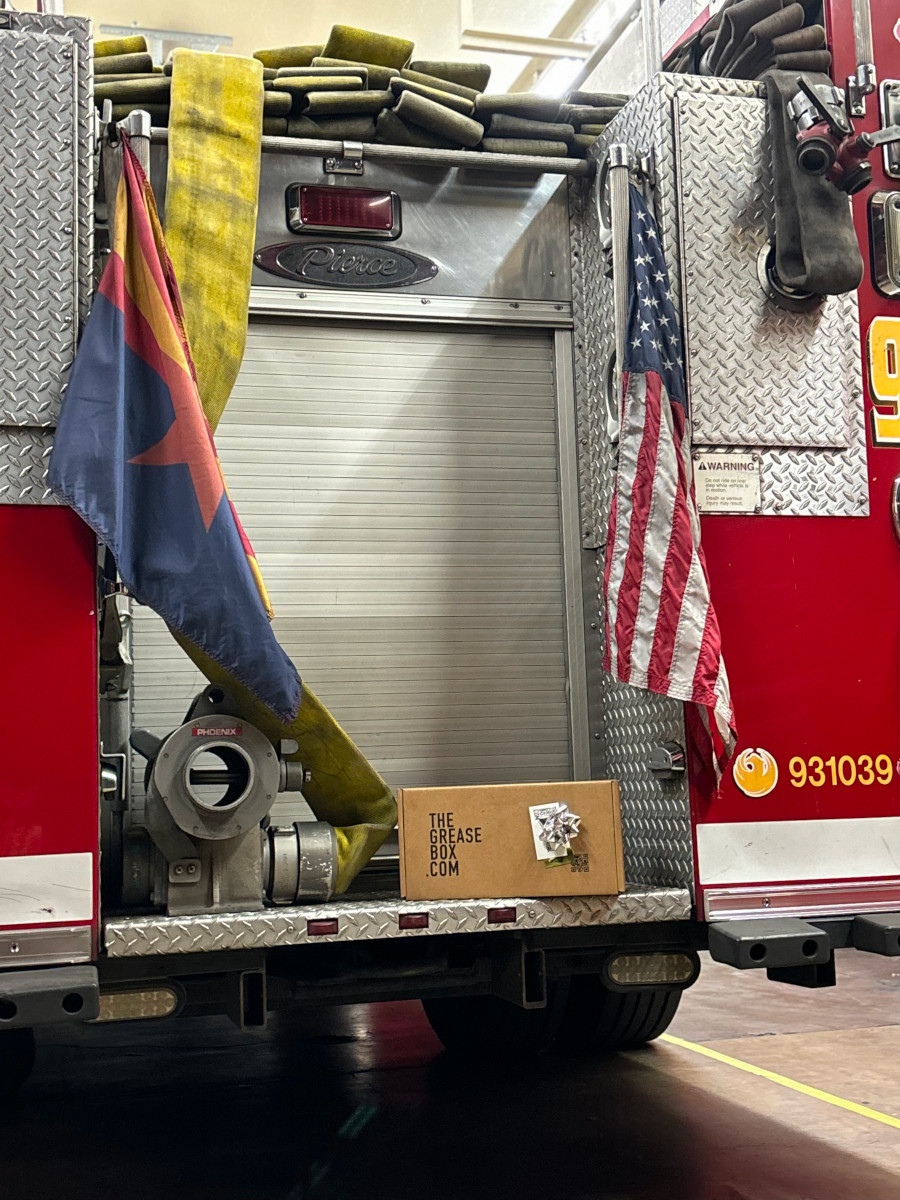 Our most recent giveaway went to Phoenix fire station #35