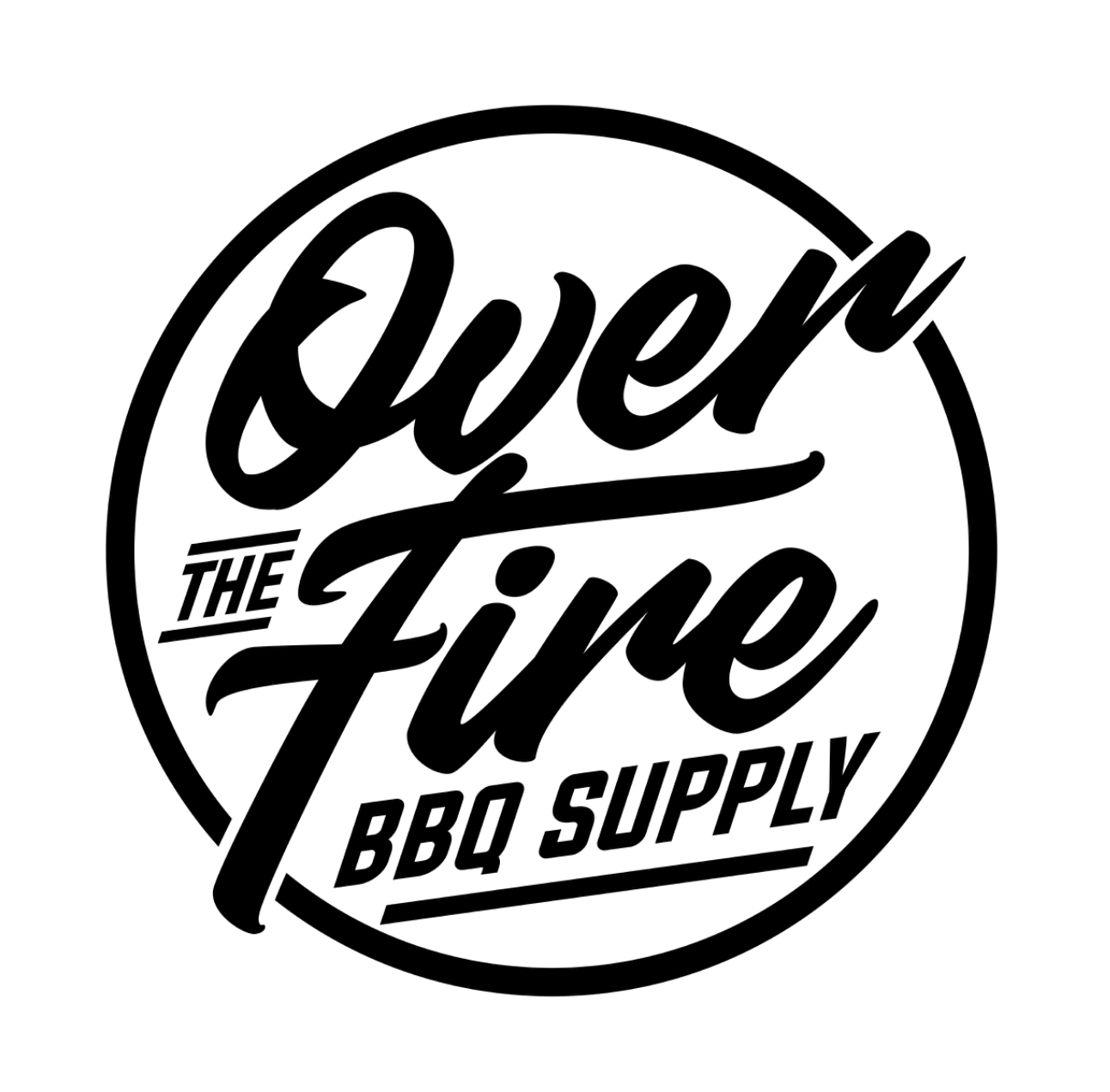 OVER THE FIRE BBQ  logo