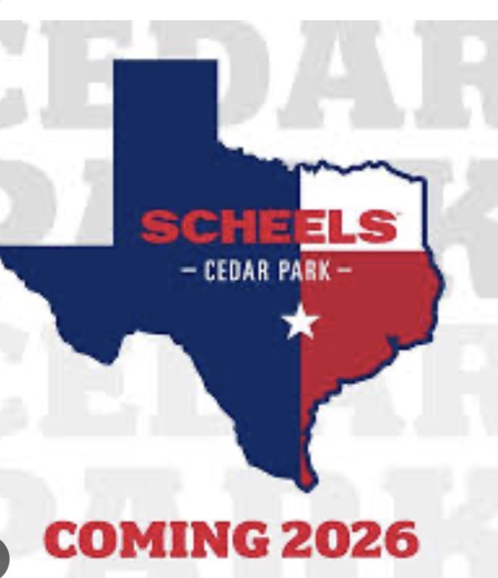 CEDAR PARK SCHEELS (coming soon!) logo